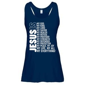 Jesus Is My Life My All My Everything Ladies Essential Flowy Tank