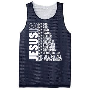 Jesus Is My Life My All My Everything Mesh Reversible Basketball Jersey Tank