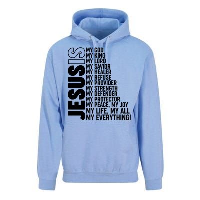 Jesus Is My Life My All My Everything Unisex Surf Hoodie