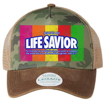 Jesus Is My Life Savior Legacy Tie Dye Trucker Hat