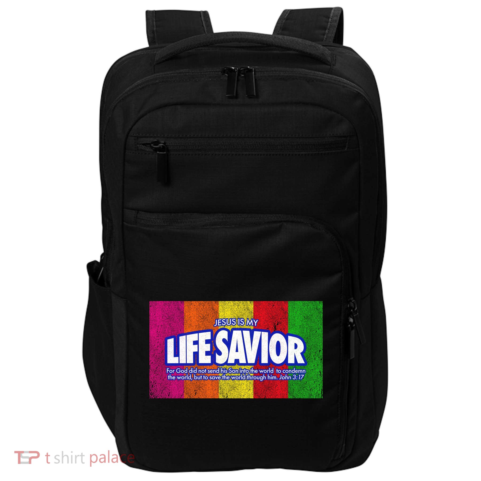 Jesus Is My Life Savior Impact Tech Backpack