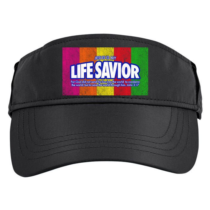 Jesus Is My Life Savior Adult Drive Performance Visor