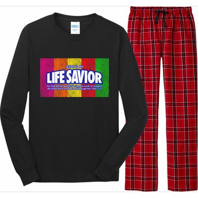 Jesus Is My Life Savior Long Sleeve Pajama Set