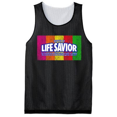 Jesus Is My Life Savior Mesh Reversible Basketball Jersey Tank