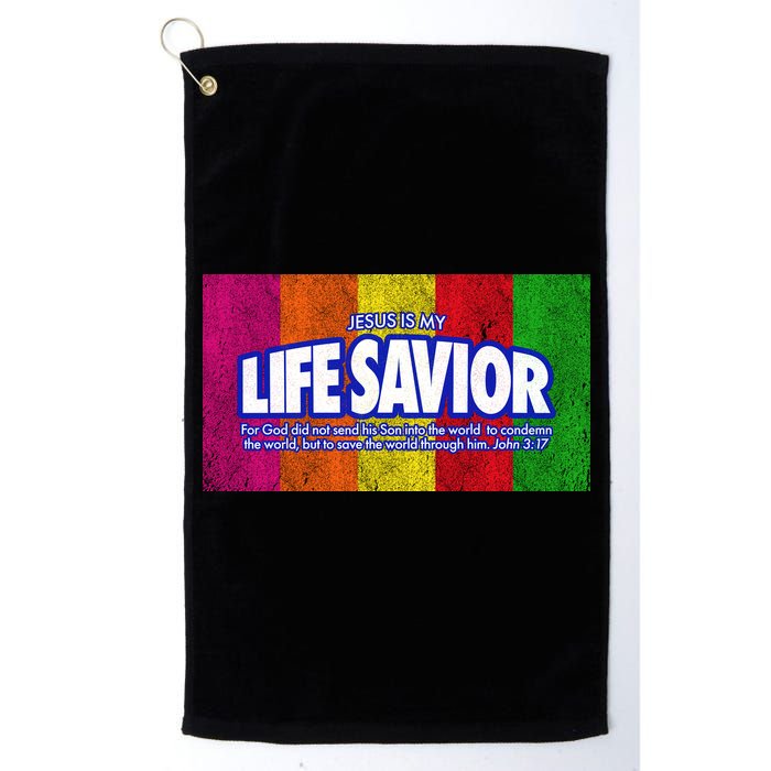 Jesus Is My Life Savior Golf Towel