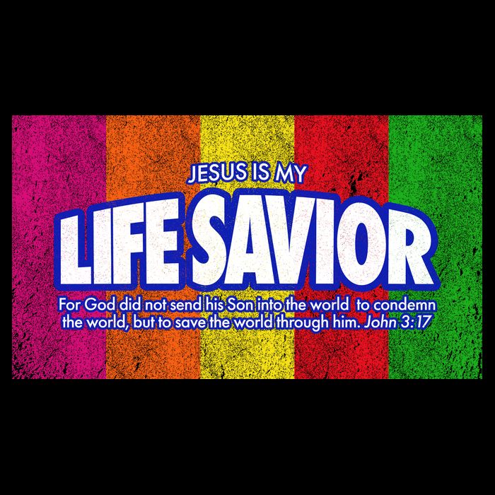 Jesus Is My Life Savior Cropped Pullover Crew