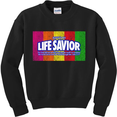 Jesus Is My Life Savior Kids Sweatshirt