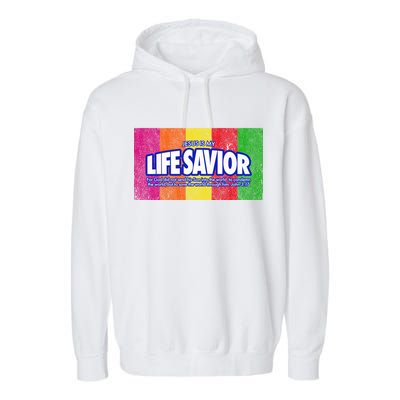 Jesus Is My Life Savior Garment-Dyed Fleece Hoodie