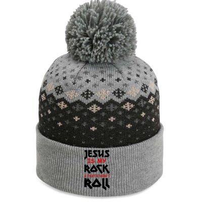 Jesus Is My Rock & Roll The Baniff Cuffed Pom Beanie