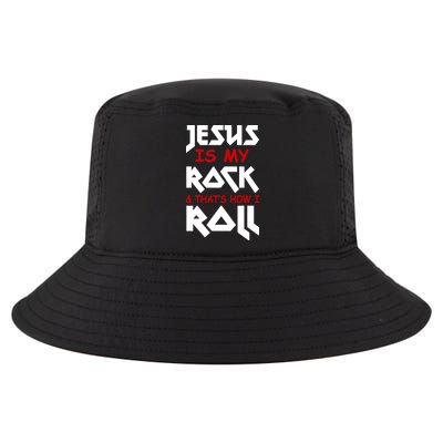 Jesus Is My Rock & Roll Cool Comfort Performance Bucket Hat