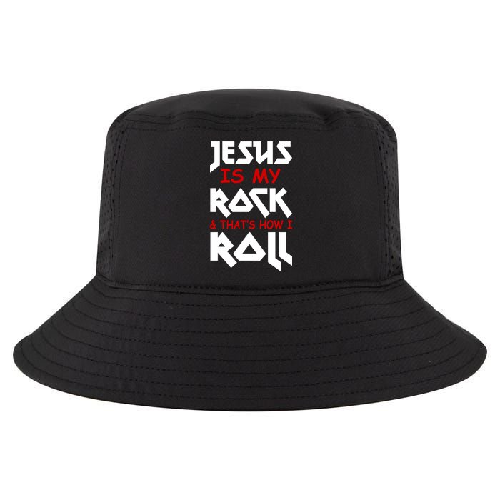 Jesus Is My Rock & Roll Cool Comfort Performance Bucket Hat