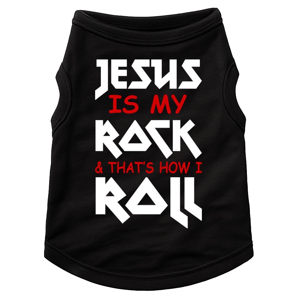 Jesus Is My Rock & Roll Doggie Tank