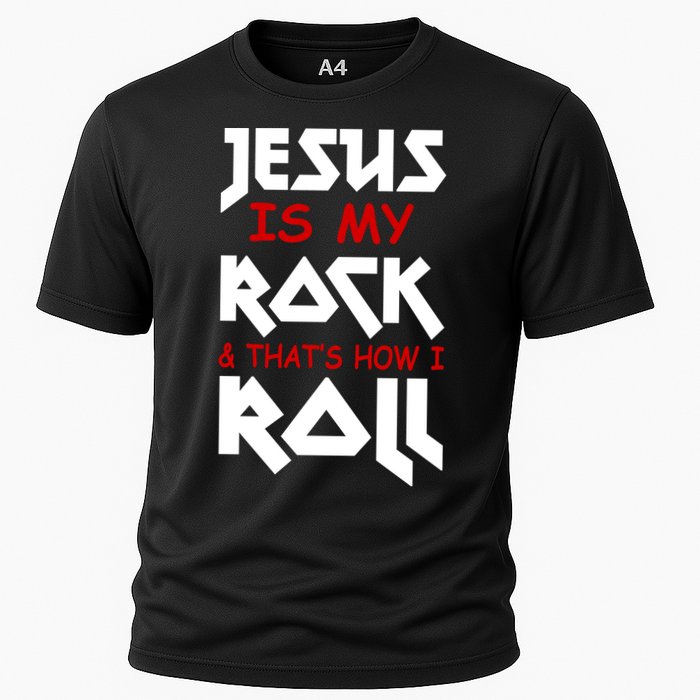 Jesus Is My Rock & Roll Cooling Performance Crew T-Shirt