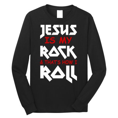 Jesus Is My Rock & Roll Long Sleeve Shirt