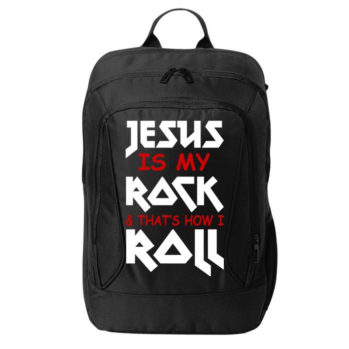 Jesus Is My Rock & Roll City Backpack