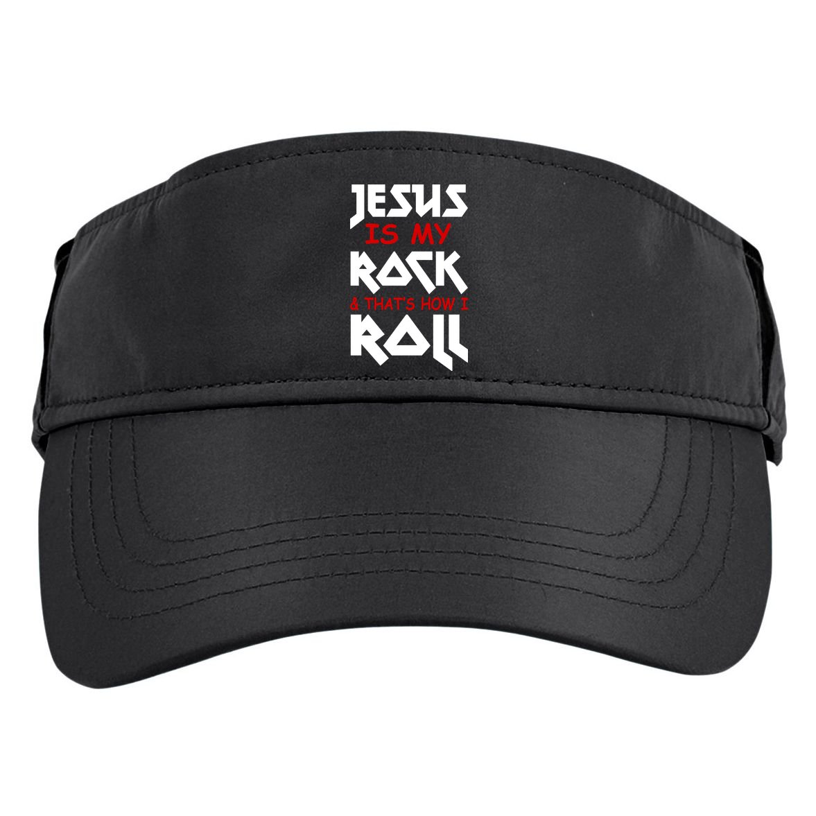 Jesus Is My Rock & Roll Adult Drive Performance Visor
