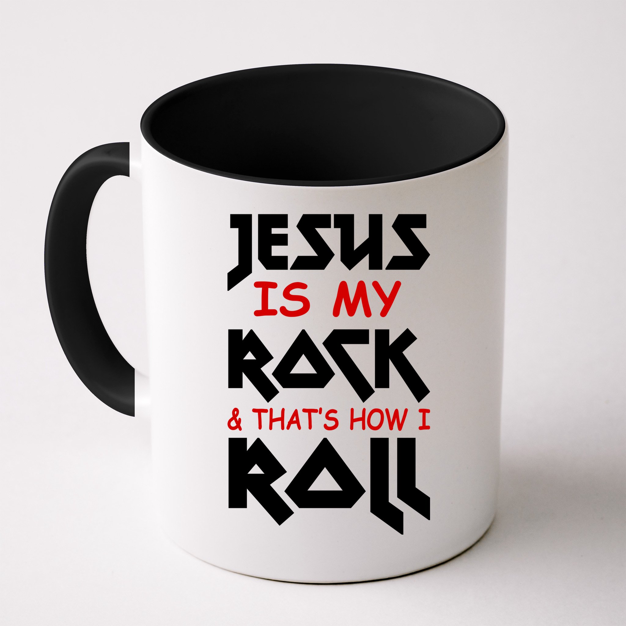 Jesus Is My Rock & Roll Mug