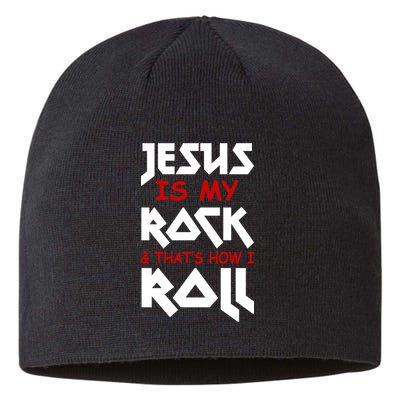 Jesus Is My Rock & Roll Sustainable Beanie