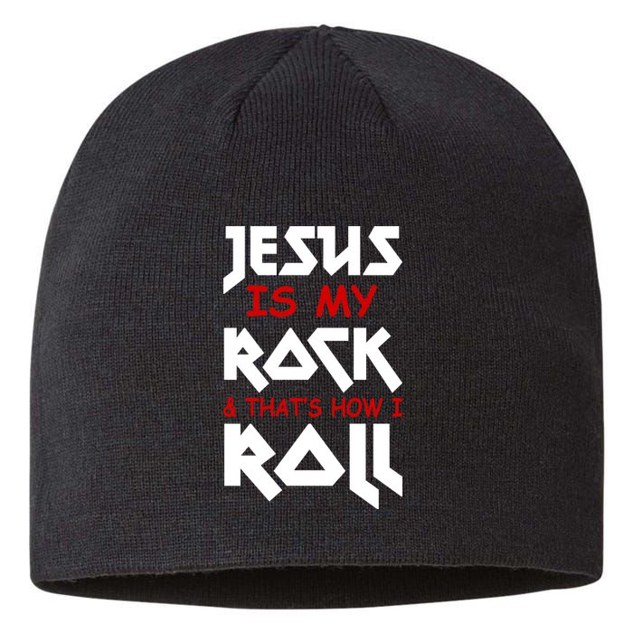 Jesus Is My Rock & Roll Sustainable Beanie