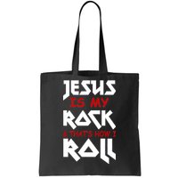 Jesus Is My Rock & Roll Tote Bag