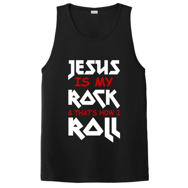 Jesus Is My Rock & Roll PosiCharge Competitor Tank