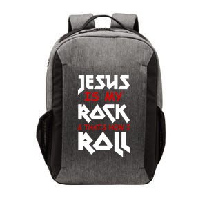 Jesus Is My Rock & Roll Vector Backpack