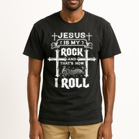 Jesus Is My Rock And Roll Christian  Tall T-Shirt