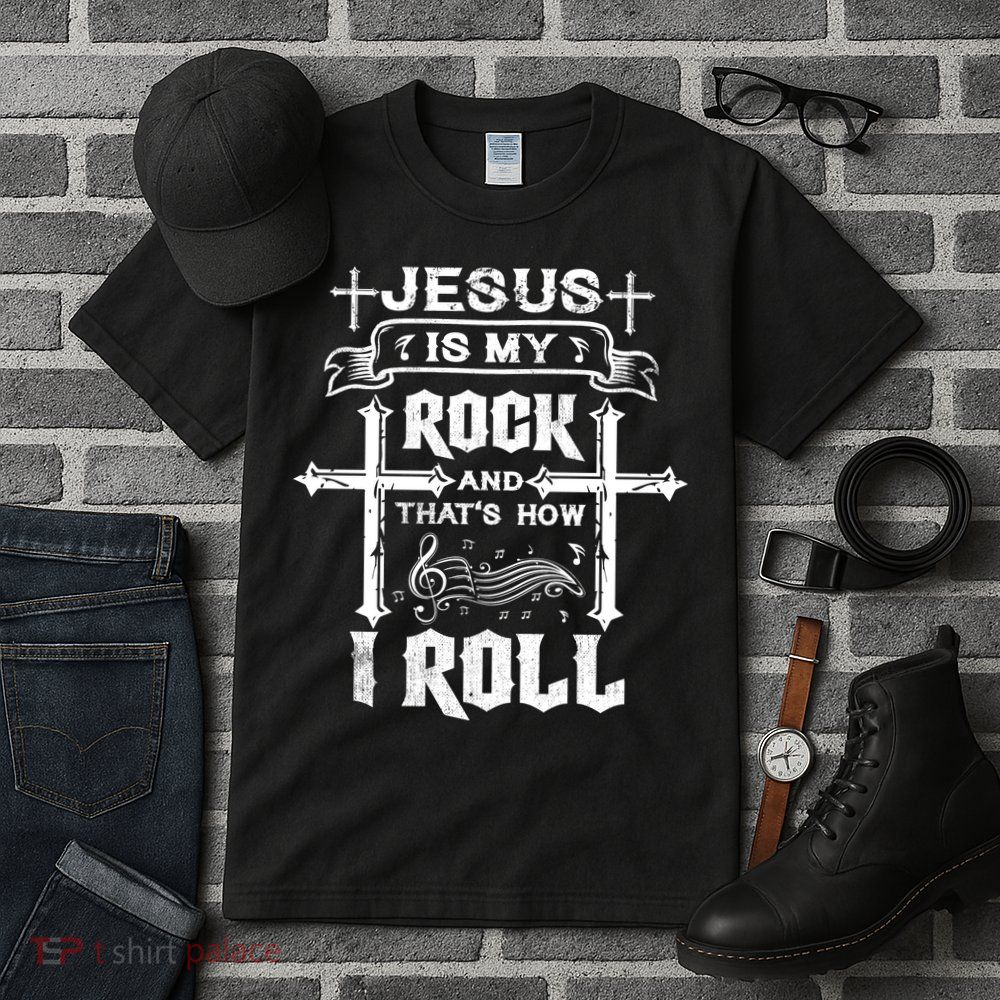 Jesus Is My Rock And Roll Christian  Tall T-Shirt