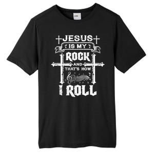 Jesus Is My Rock And Roll Christian  Tall Fusion ChromaSoft Performance T-Shirt