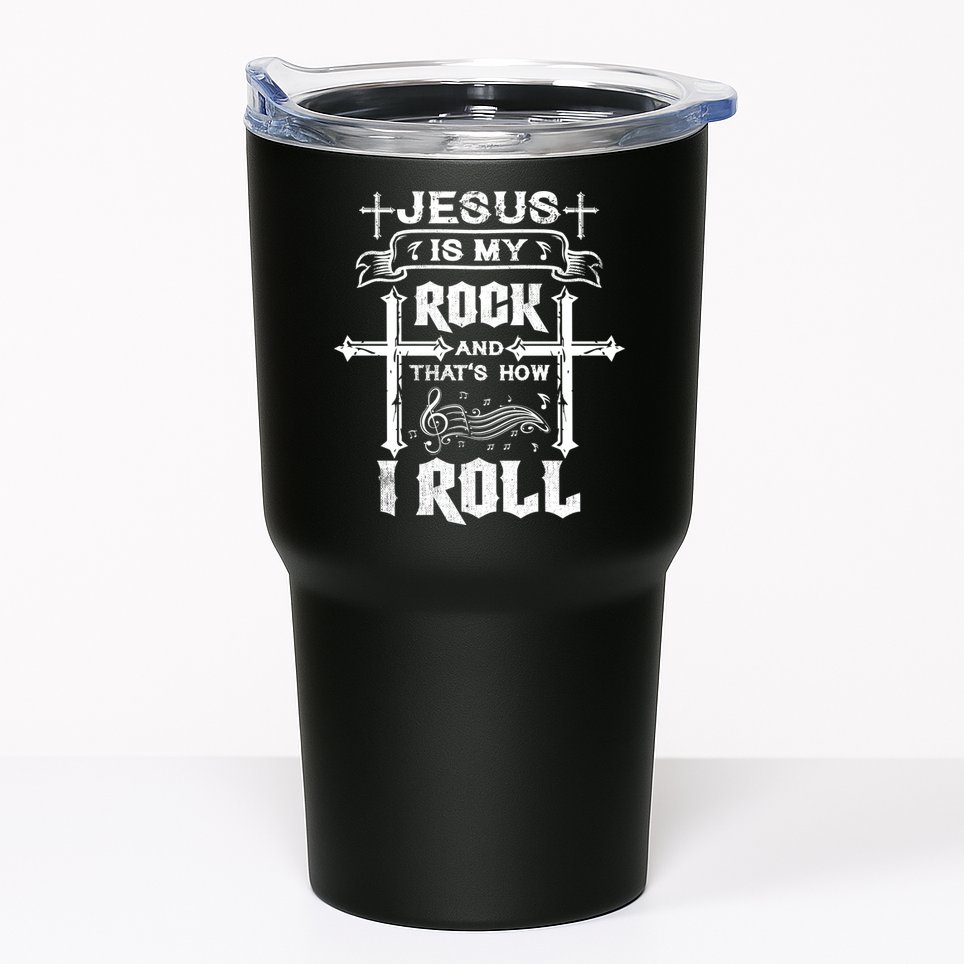 Jesus Is My Rock And Roll Christian  Tumbler