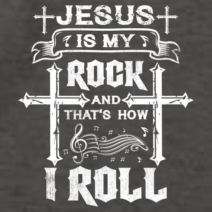 Jesus Is My Rock And Roll Christian  Vector Backpack