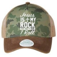 Jesus Is My Rock And That's How I Roll Legacy Tie Dye Trucker Hat
