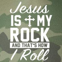 Jesus Is My Rock And That's How I Roll Legacy Tie Dye Trucker Hat