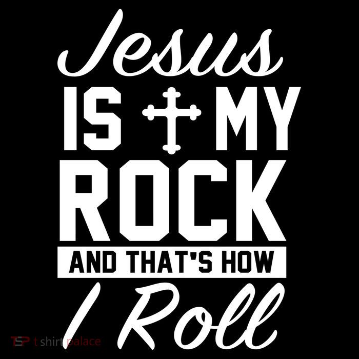 Jesus Is My Rock And That's How I Roll Performance Shirt