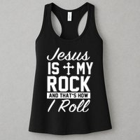 Jesus Is My Rock And That's How I Roll Womens Tank Top