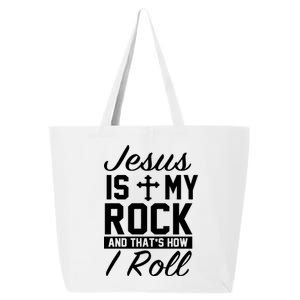 Jesus Is My Rock And That's How I Roll 25L Jumbo Tote