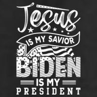 Jesus Is My Savior Biden Is My President Garment-Dyed Heavyweight T-Shirt