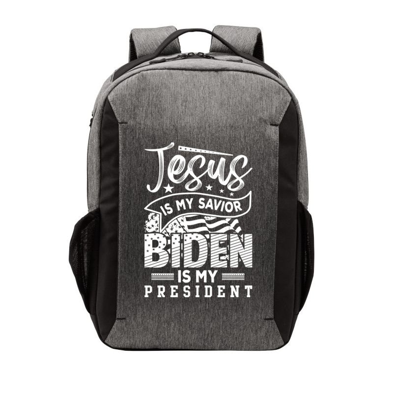 Jesus Is My Savior Biden Is My President Vector Backpack