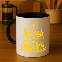 Jesus Is My Savior Cross Christian Mug