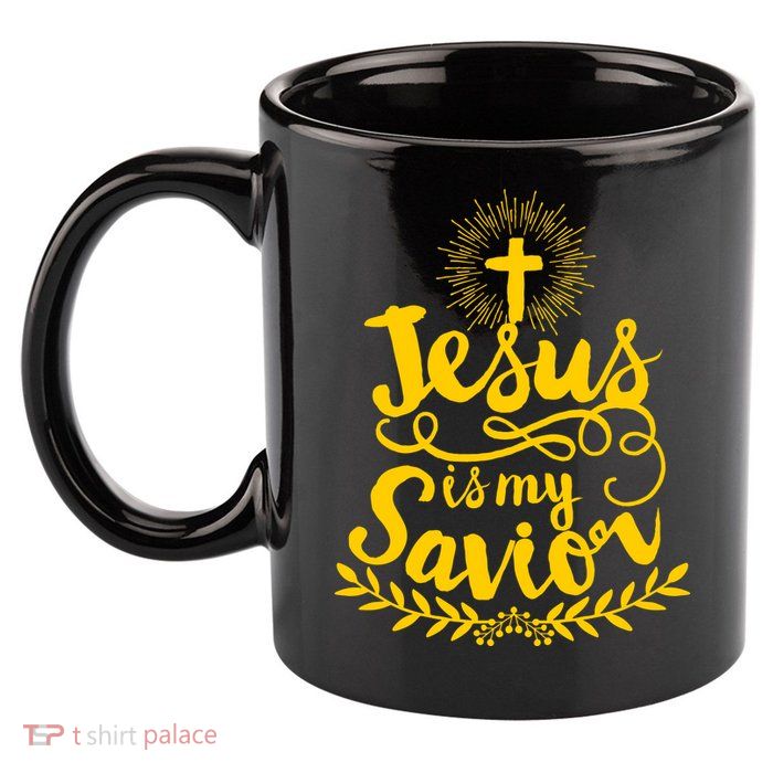 Jesus Is My Savior Cross Christian 11oz C Handle Ceramic Mug