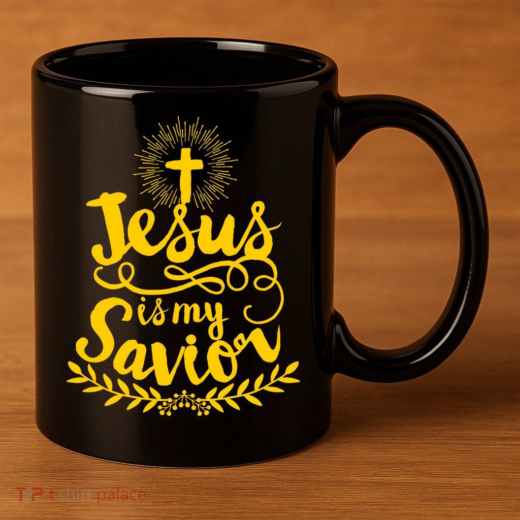 Jesus Is My Savior Cross Christian 11oz C Handle Ceramic Mug
