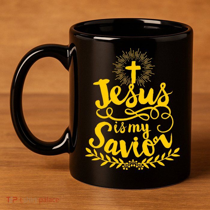 Jesus Is My Savior Cross Christian 11oz C Handle Ceramic Mug
