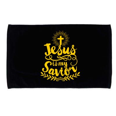 Jesus Is My Savior Cross Christian Microfiber Hand Towel