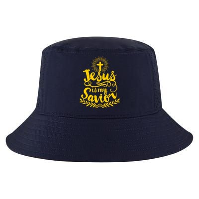 Jesus Is My Savior Cross Christian Cool Comfort Performance Bucket Hat