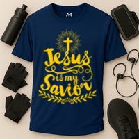 Jesus Is My Savior Cross Christian Performance Shirt