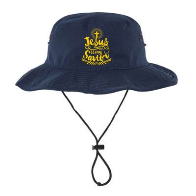 Jesus Is My Savior Cross Christian Bucket Hat