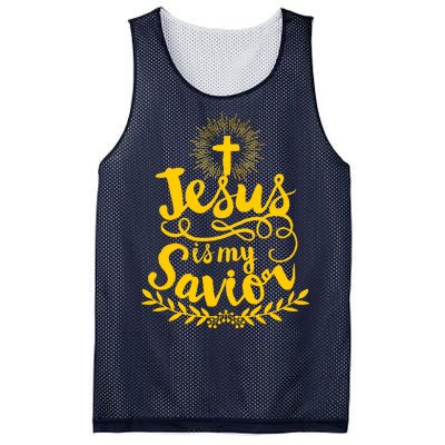 Jesus Is My Savior Cross Christian Mesh Reversible Basketball Jersey Tank