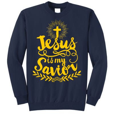 Jesus Is My Savior Cross Christian Tall Sweatshirt