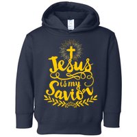 Jesus Is My Savior Cross Christian Toddler Hoodie