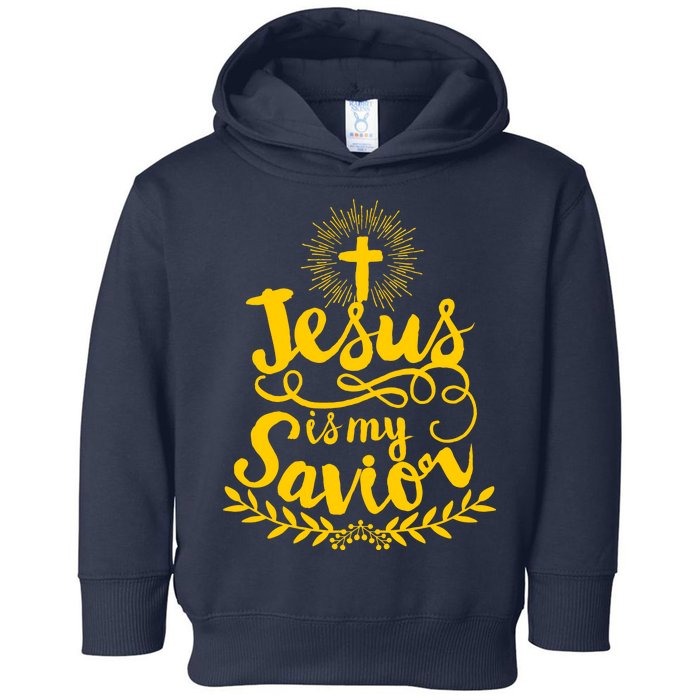 Jesus Is My Savior Cross Christian Toddler Hoodie